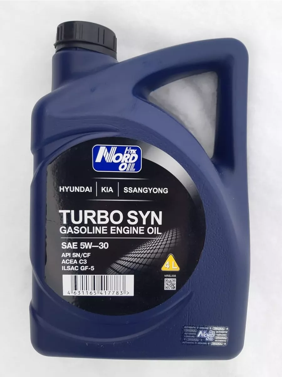 NORD OIL 5W-30 Hyundai/Kia Turbo syn Масло моторное, Синтетическое NRSL008